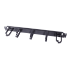 Uniformatic - PASSE CABLE ANNEAU 40x50mm 1U NOIR PLASTIQUE