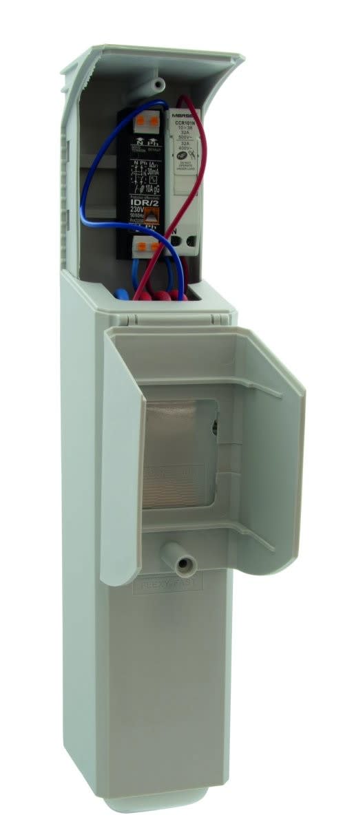 Seifel - Boîtier classe 2 FLEXYFAST 82 + 1CC 10x38 Uni+N+IDR/2 bornier 2x4x35mm²