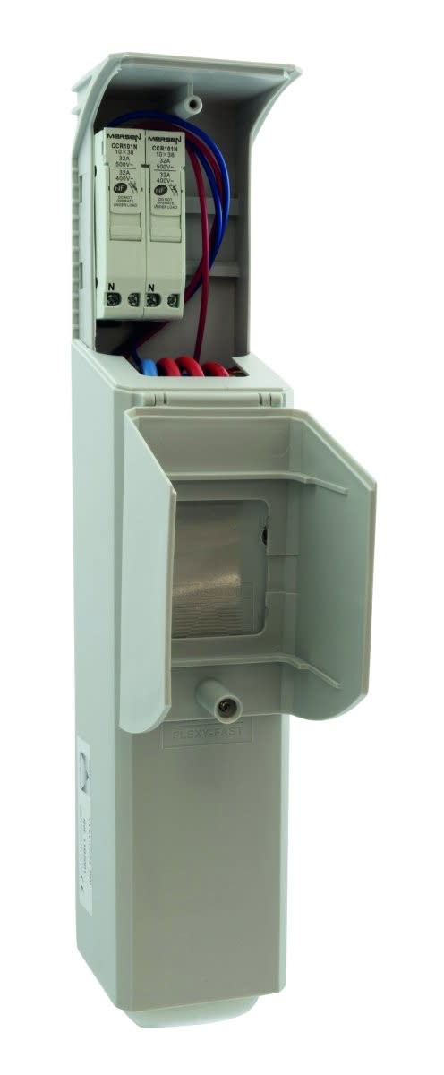 Seifel - Boîtier Cand. FLEXYFAST 82 + 2CC 10x38 Uni+N bornier 2x4x35 mm²