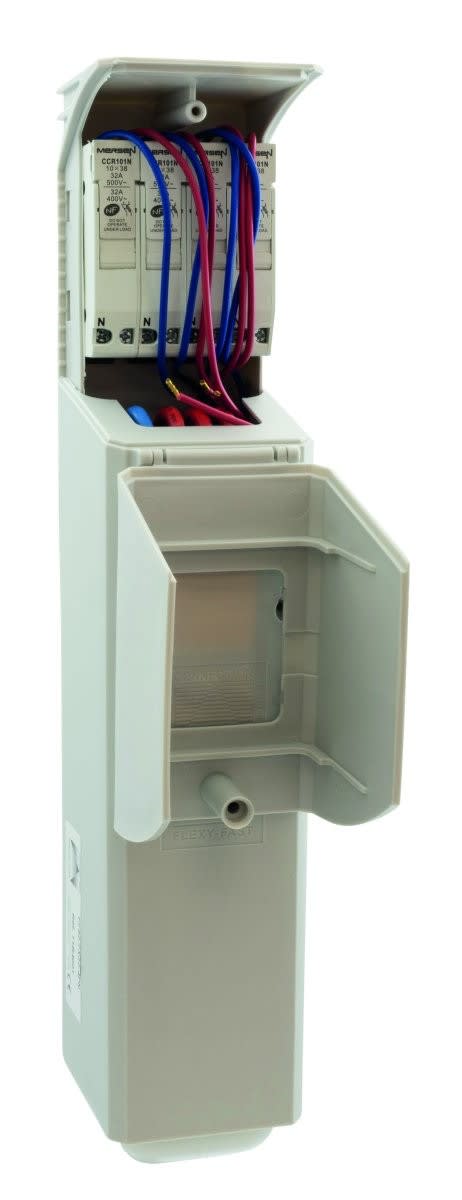 Seifel - Boîtier classe 2 FLEXYFAST 82 + 4CC 10x38 Uni+N bornier 2x4x35 mm²