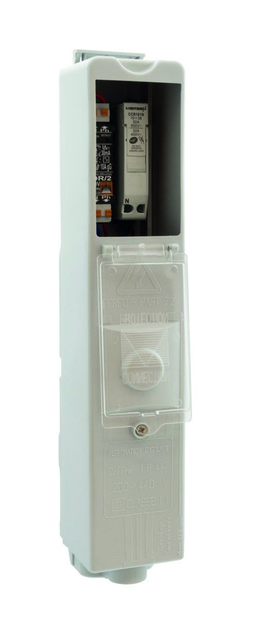 Seifel - Boîtier Cand. PERFOFAST 72 + 1CC 10x38 Uni+N+IDR/2 bornier 2x4x25mm²