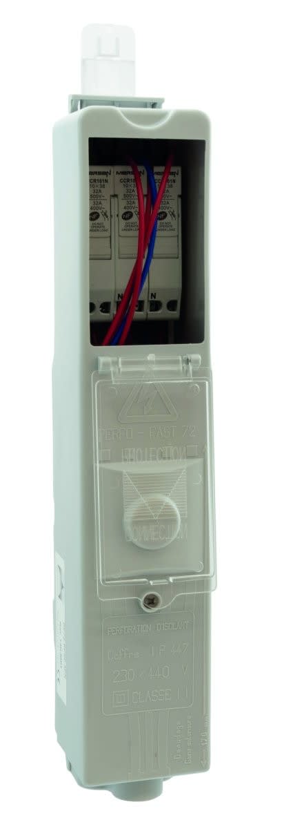 Seifel - Boîtier classe 2 PERFOFAST 72 + 3CC 10x38 Uni+N bornier 2x4x25mm²