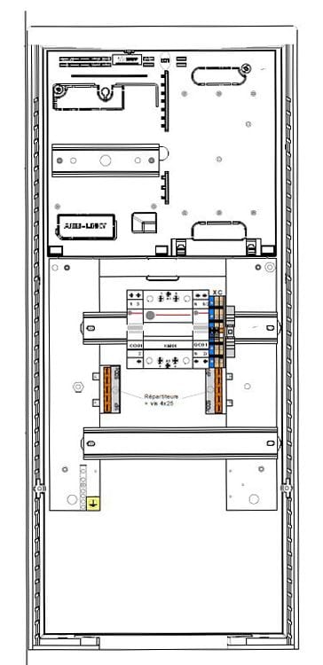 Seifel - Equipement pour borne PAV ou REM EP + 1 contacteur 63 A