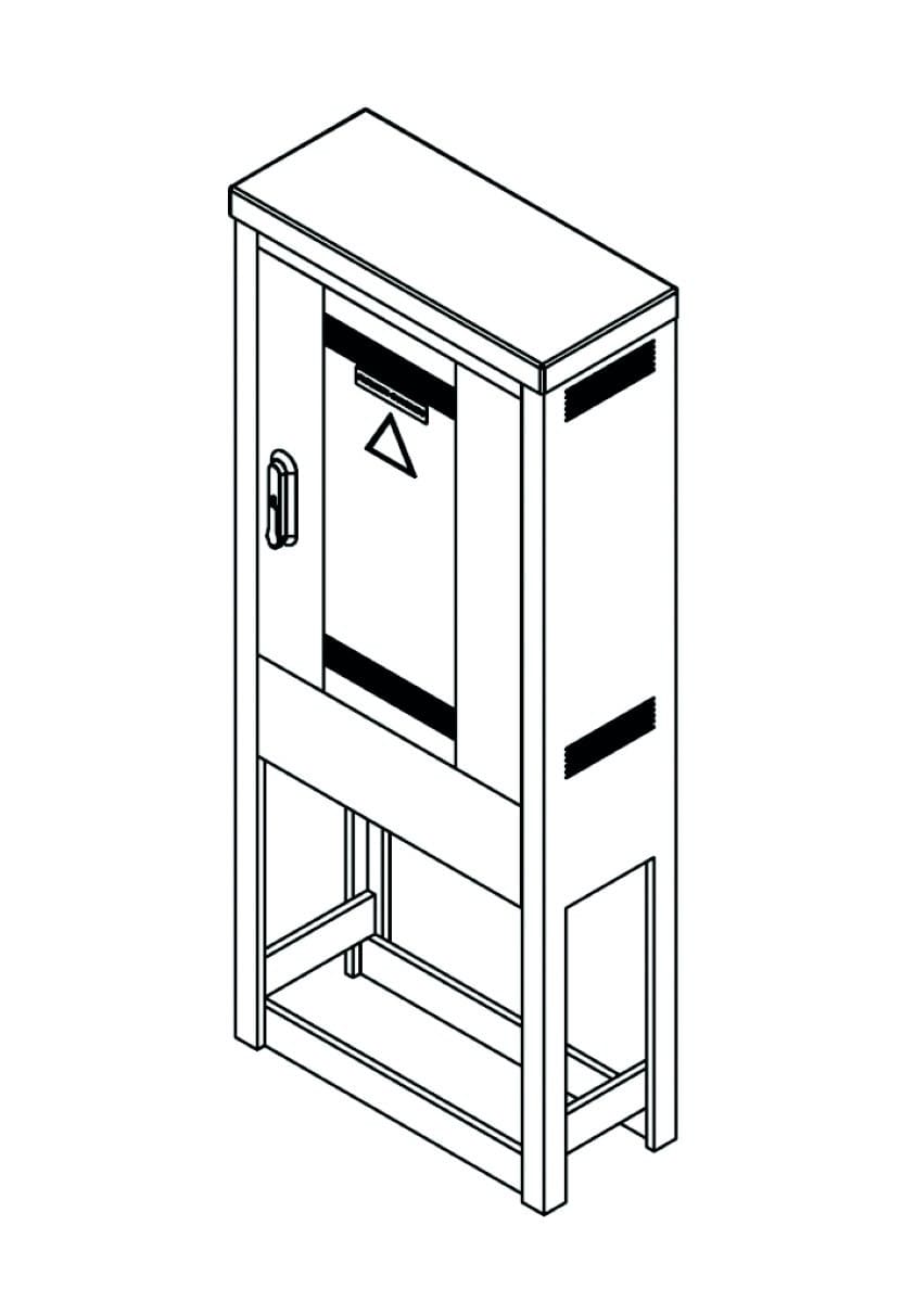 Seifel - Borne BC400 sans équipement pour générateur 6A et 15A - ivoire