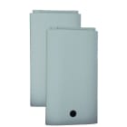 Seifel - Kit panneau d'habillage Gris + serrure batteuse demi-lune