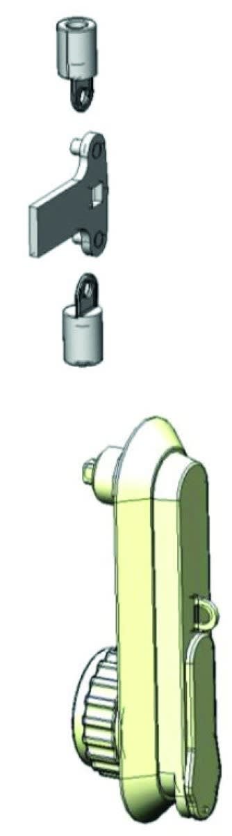 Seifel - Poignée cadenassable pour armoire - couleur ivoire