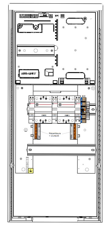 Seifel - Equipement pour borne PAV ou REM EP + 2 contacteurs 40 A