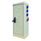 Seifel - Armoire CAIMAN équipée 6 PC Mono 16A + 1 PC Tri+N - RAL 1015
