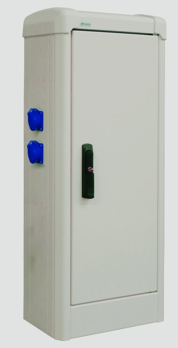 Seifel - Armoire BERMUDES équipée 4 PC Mono 16A - RAL 1015