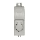 Seifel - Boîtier classe 2 illum. LIGHTBOX +1 PC NF +1 Disj diff 10A-B-30mA +T4mm² - Gris