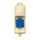 Seifel - Boîtier classe 2 illum. LIGHTBOX +1 PC CEE +1 Disj diff 4A-C-30mA +T4mm² - Beige