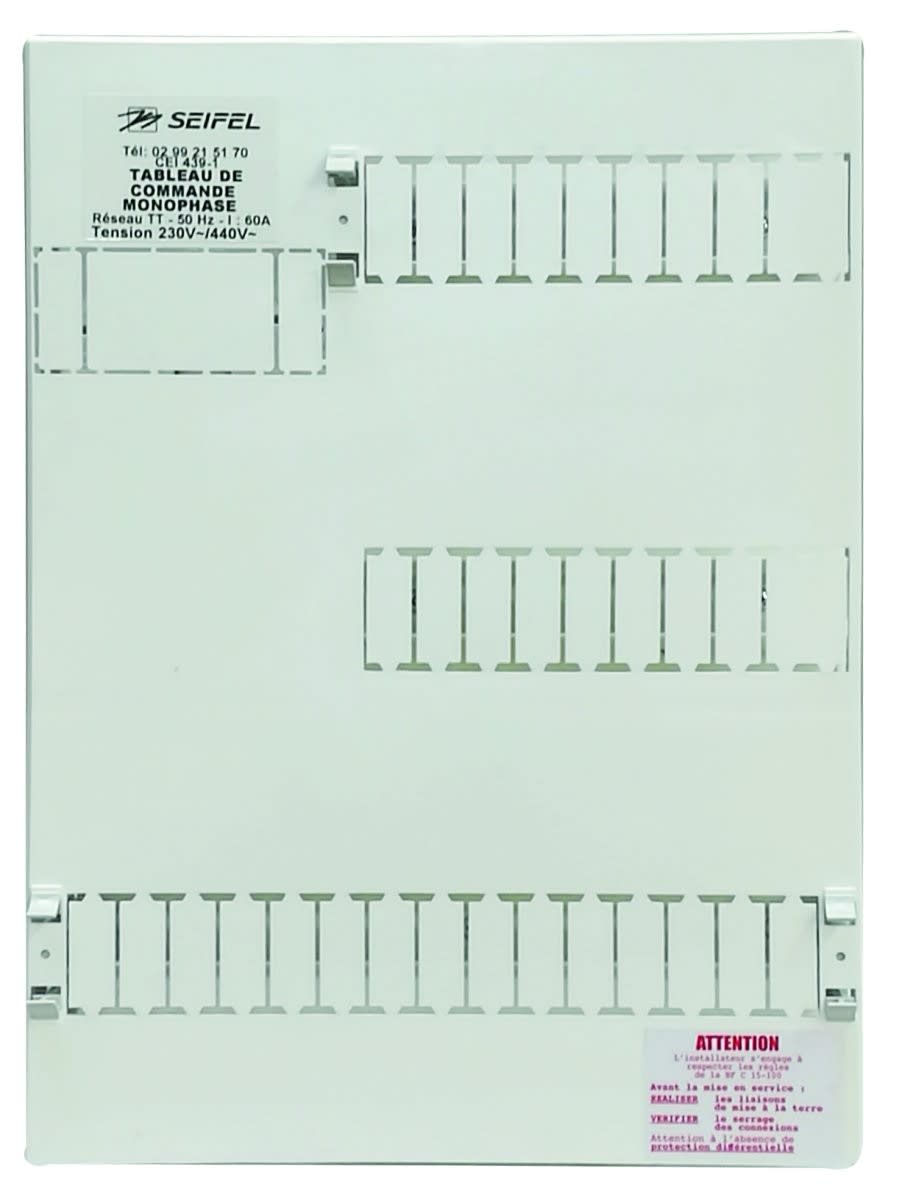 Seifel - Tableau support synthétique avec plastron modulaire 420x300 (3x15)