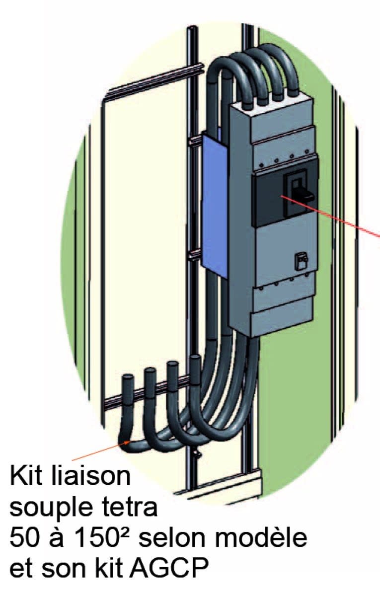 Seifel - Kit AGCP 400A différentiel + liaison câble souple classe II 150²