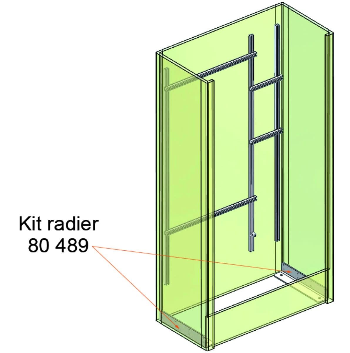 Seifel - Kit radier pour armoire BPS (lot de 2 pièces)