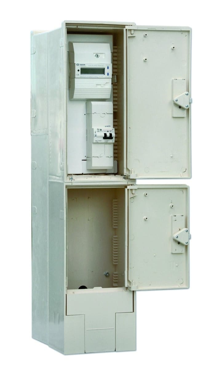 Seifel - Ens 2 coffrets S22 sur socles dos à dos type 2 mono -Triangle+ETR (sigle éclair)