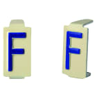 Seifel - Caractere amovible 6x11 lettre F - conditionnement par sachet de 25 unites