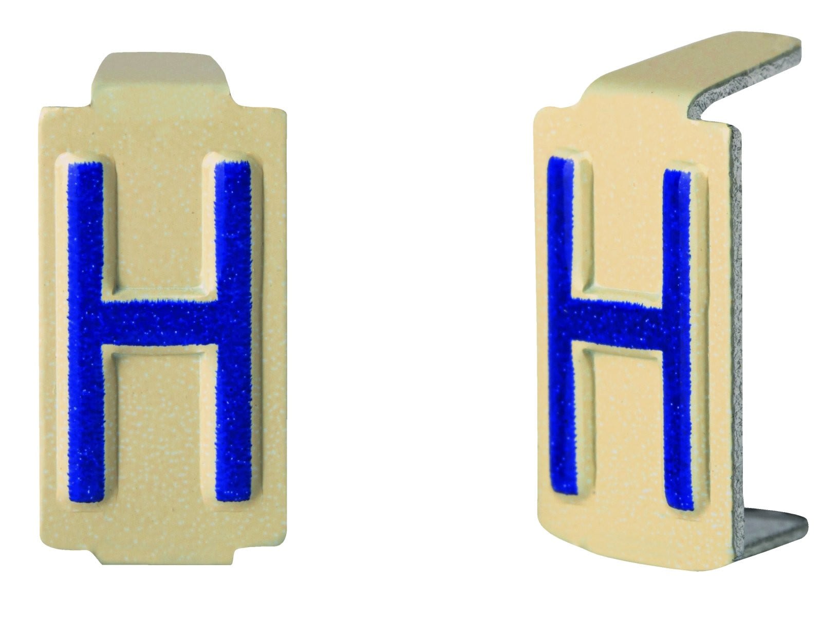 Seifel - Caractère amovible 6x11 lettre H - conditionnement par sachet de 25 unités