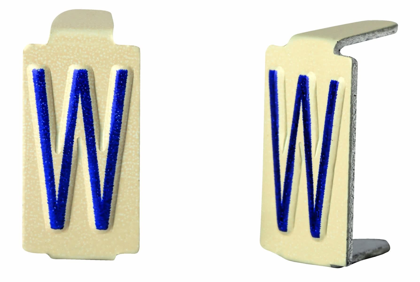 Seifel - Caractère amovible 6x11 lettre W - conditionnement par sachet de 25 unités