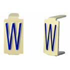 Seifel - Caractère amovible 6x11 lettre W - conditionnement par sachet de 25 unités