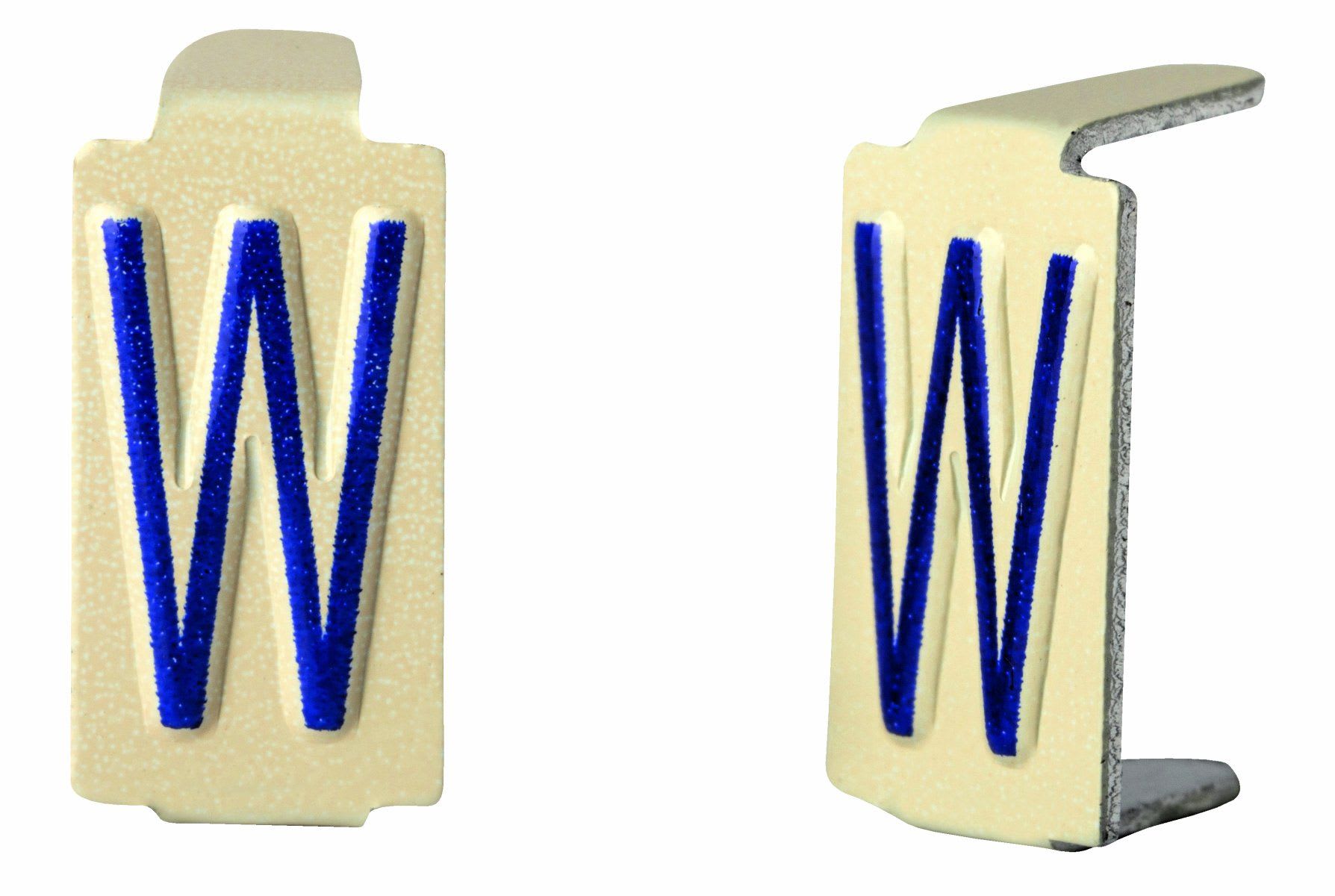 Seifel - Caractère amovible 6x11 lettre W - conditionnement par sachet de 25 unités