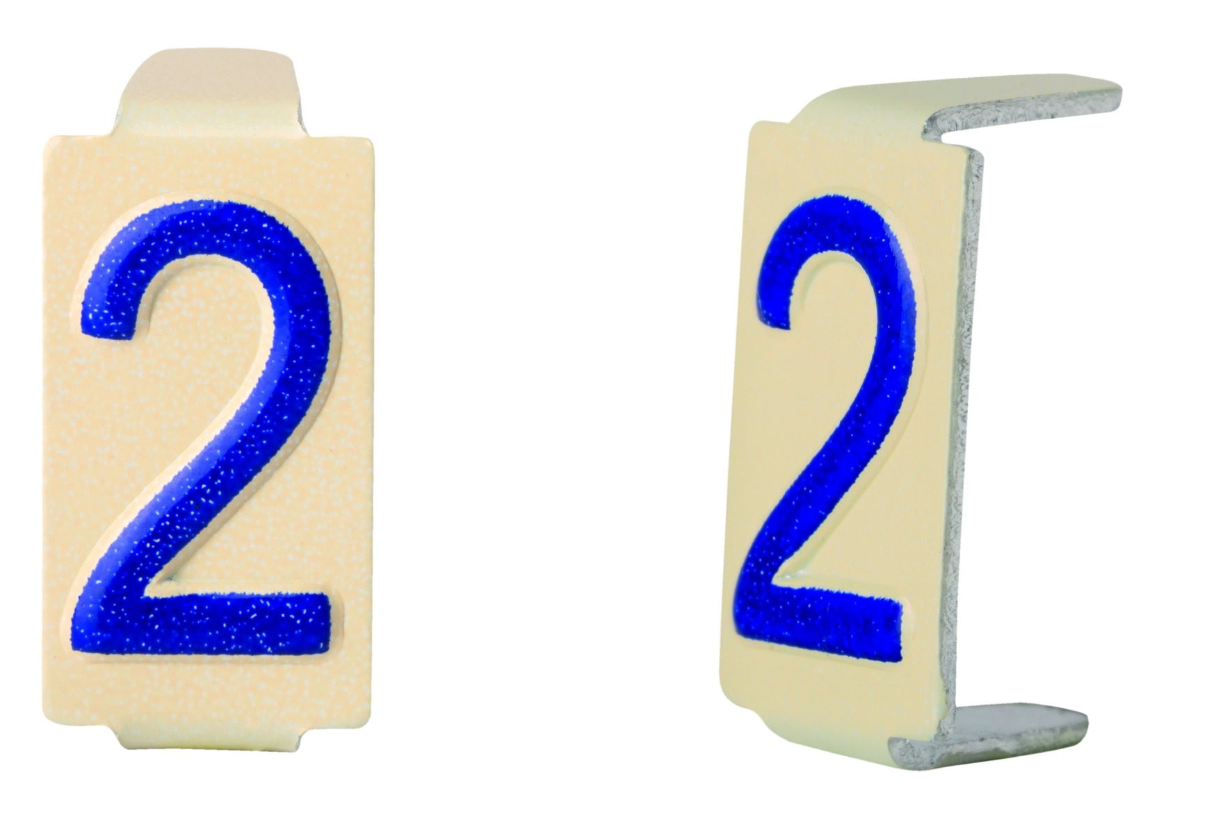 Seifel - Caractère amovible 6x11 chiffre 2 - conditionnement par sachet de 25 unités