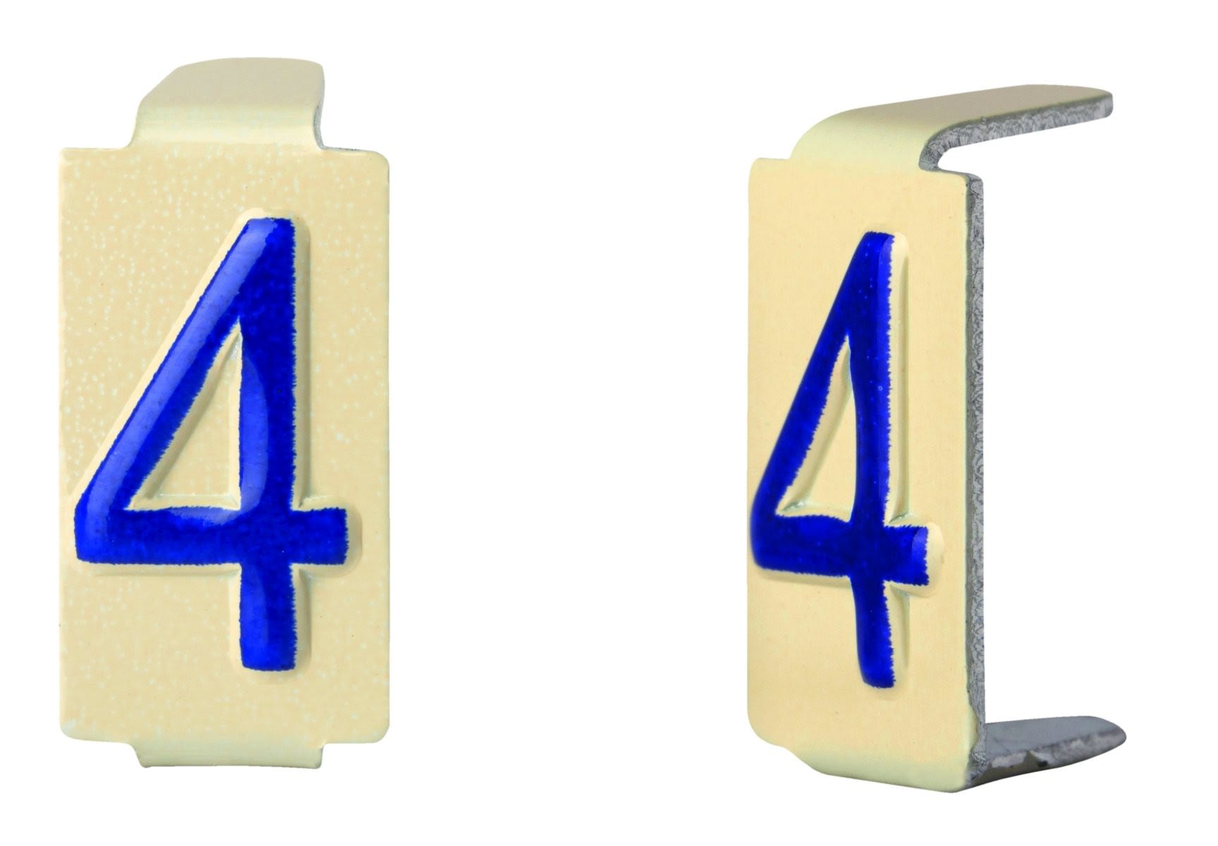 Seifel - Caractère amovible 6x11 chiffre 4 - conditionnement par sachet de 25 unités