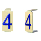 Seifel - Caractère amovible 6x11 chiffre 4 - conditionnement par sachet de 25 unités