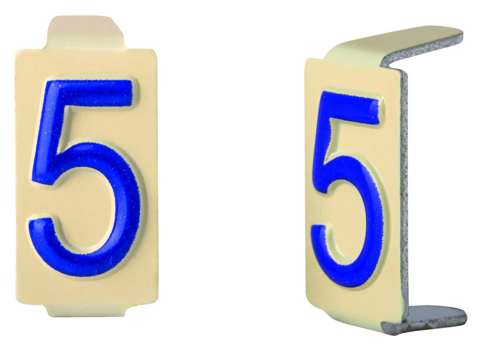 Seifel - Caractère amovible 6x11 chiffre 5 - conditionnement par sachet de 25 unités