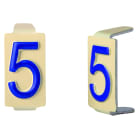 Seifel - Caractère amovible 6x11 chiffre 5 - conditionnement par sachet de 25 unités