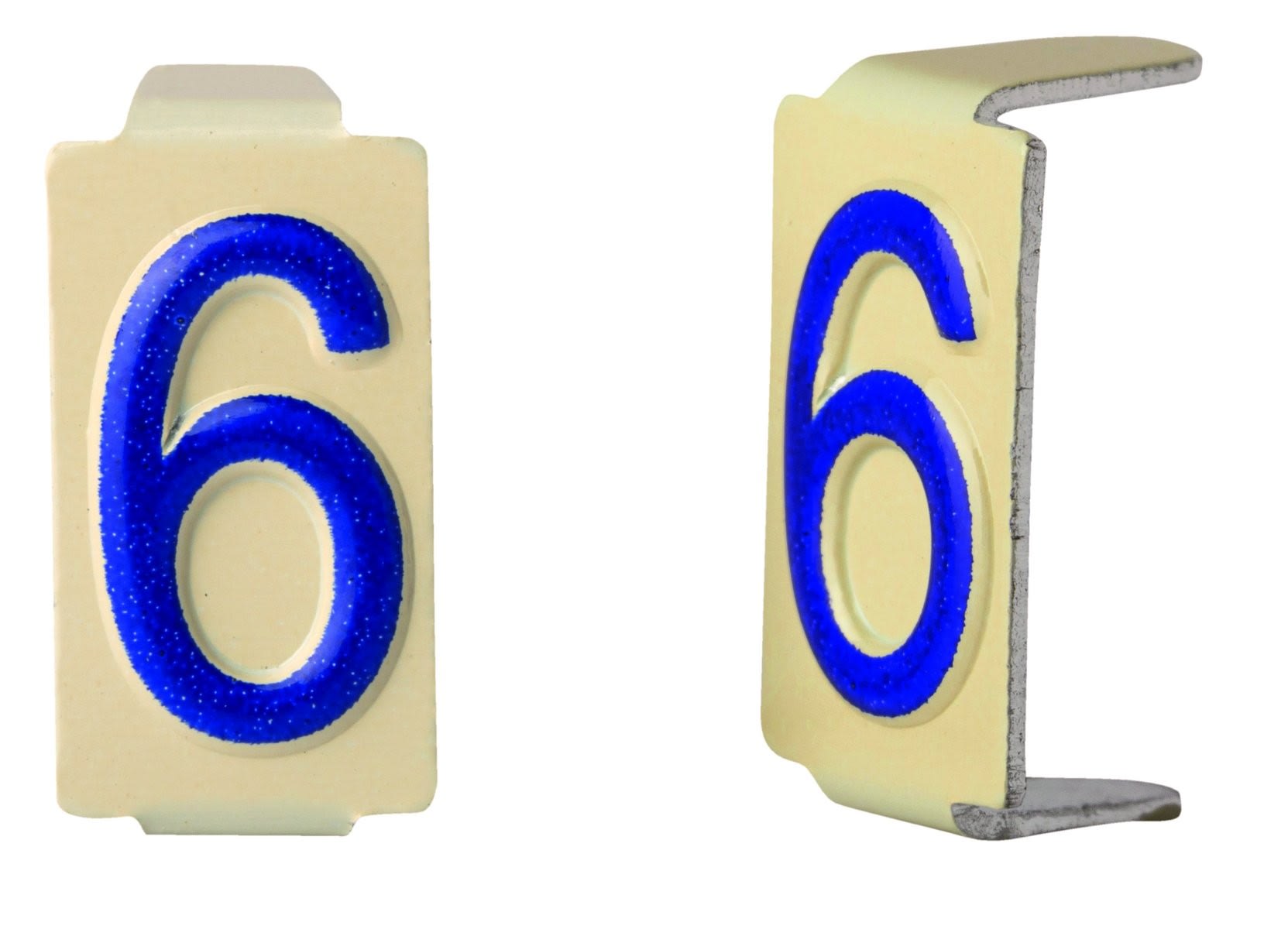 Seifel - Caractère amovible 6x11 chiffre 6 - conditionnement par sachet de 25 unités