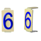 Seifel - Caractère amovible 6x11 chiffre 6 - conditionnement par sachet de 25 unités