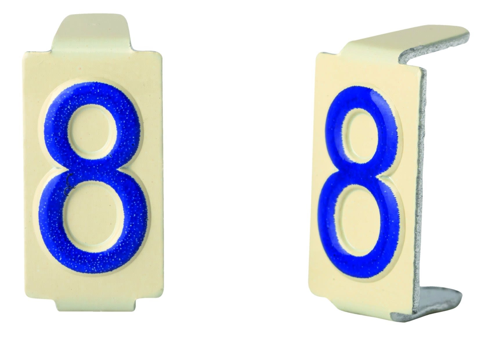 Seifel - Caractère amovible 6x11 chiffre 8 - conditionnement par sachet de 25 unités