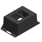 Seifel - Socle double dos à dos IRVE pour parking avec terrassement