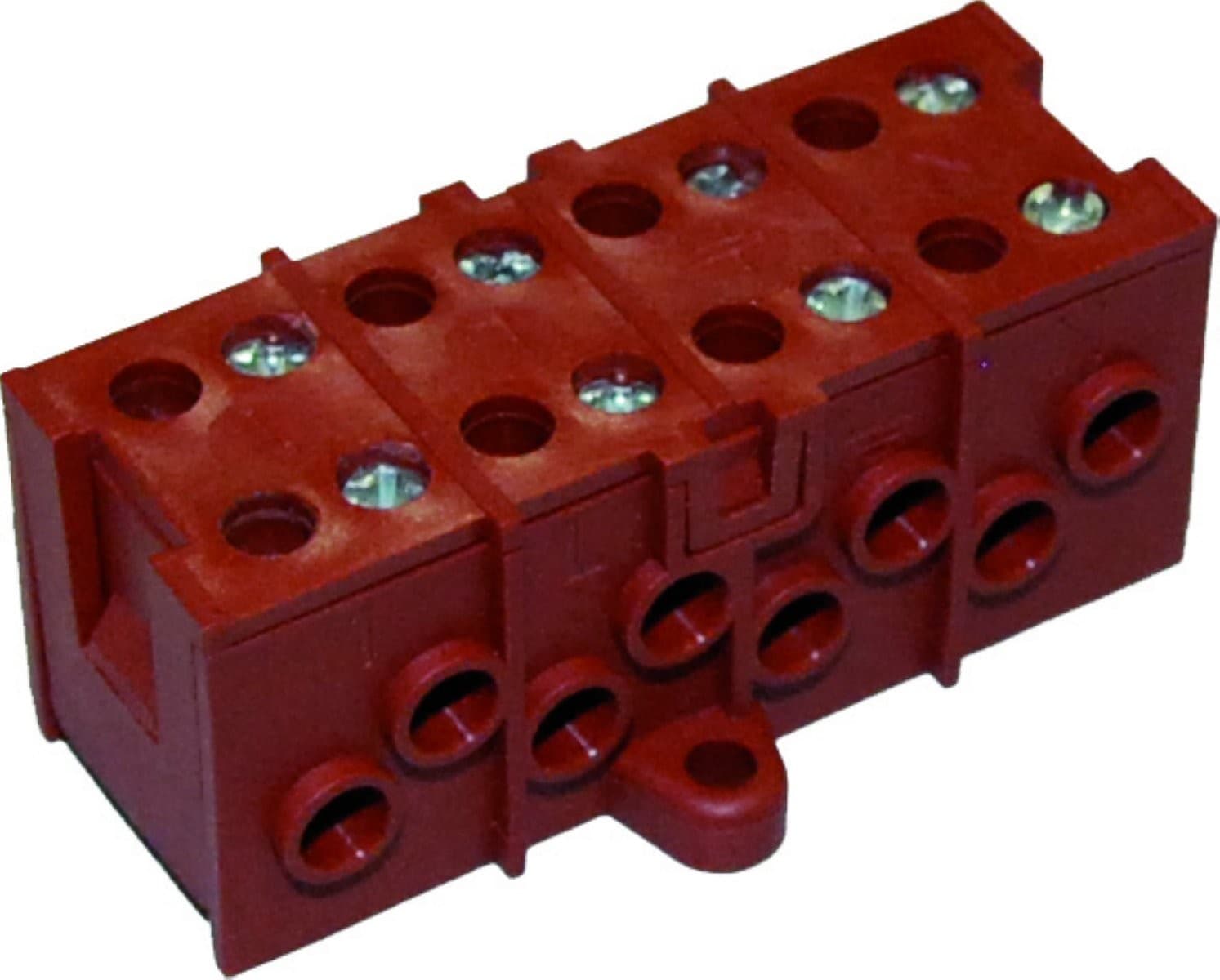 Seifel - Bornier TEEBLOCK 4+4 pôles pour  câble 4 mm²