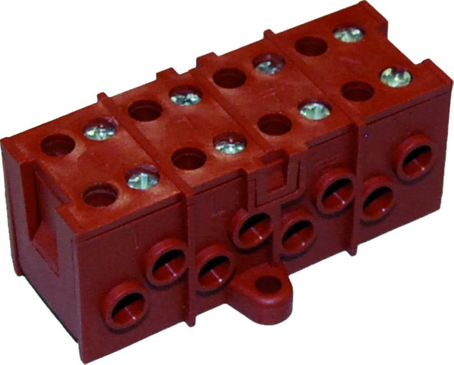 Seifel - Bornier TEEBLOCK 4+4 pôles pour câble 4 mm²