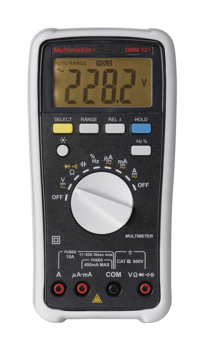 Multimetrix - DMM121 Multimètre Digital 4000PTS CAT III 600V
