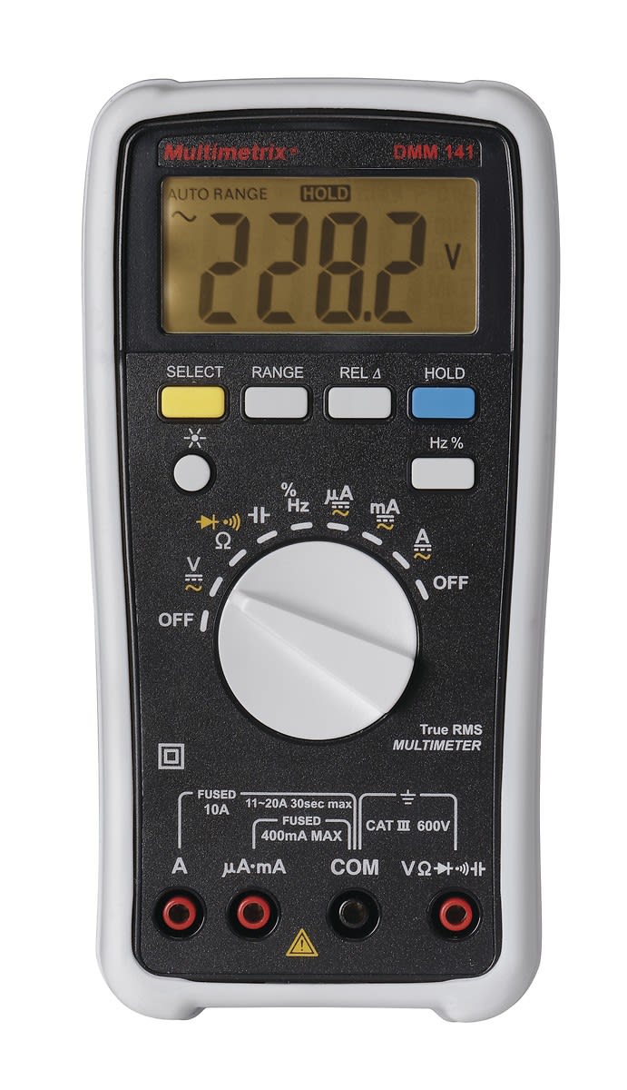 Multimetrix - DMM141 Multimètre Digital 4000PTS RMS CAT III 600V