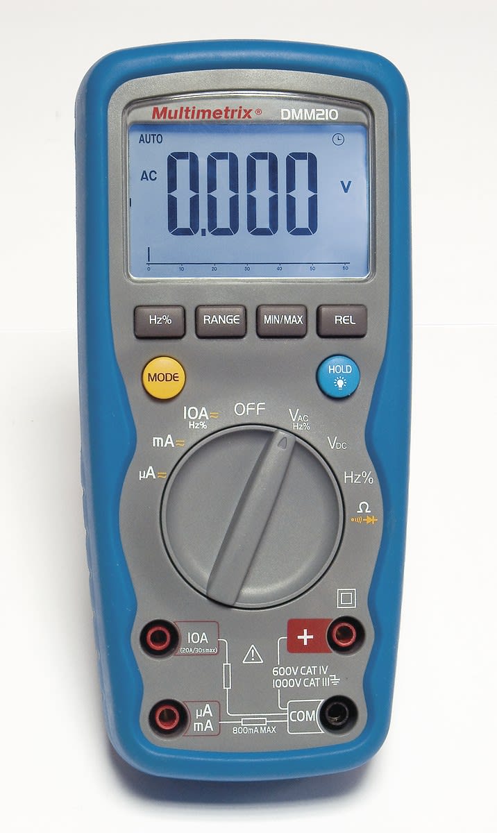 Multimetrix - DMM210 Multimètre numérique portable 6000 points