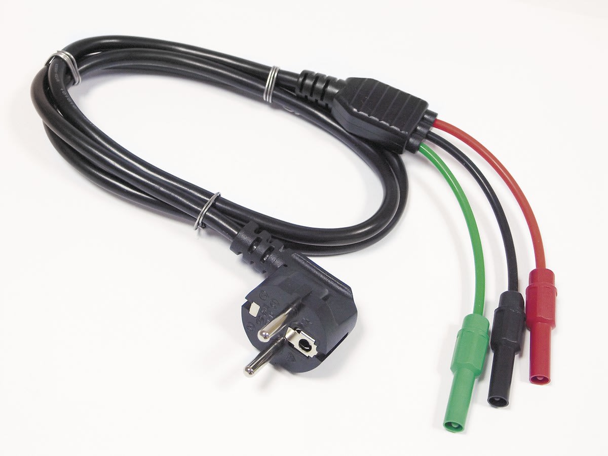 Multimetrix - Cordon de mesure prise secteur vers fiches bananes