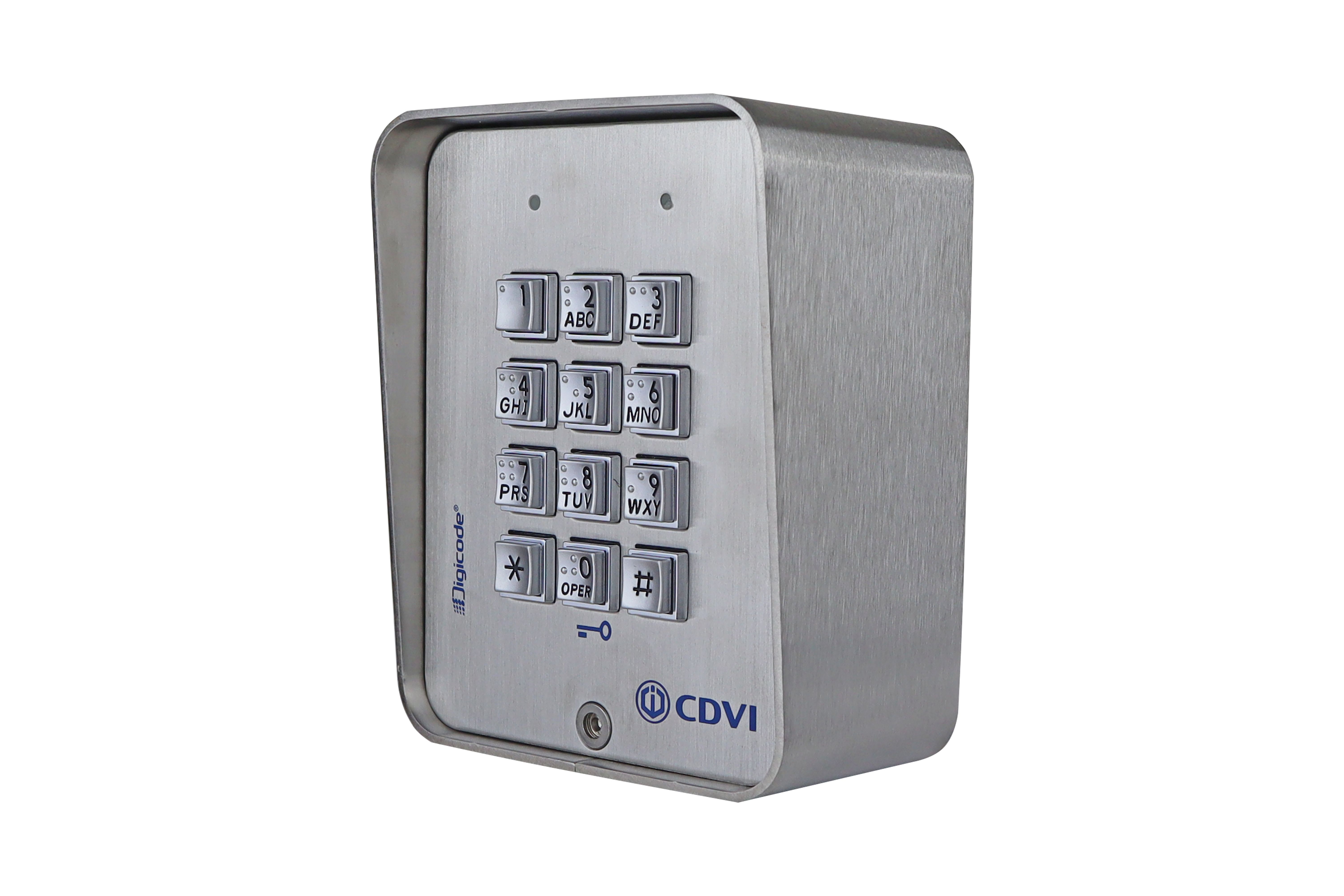 Cdvi - Clavier code Digicode inox touches en braille - 3 relais