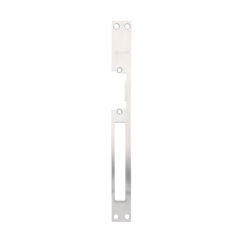Cdvi - Têtière pour gâche - dble empennage - réversible - inox - 250mm - meneau de 17