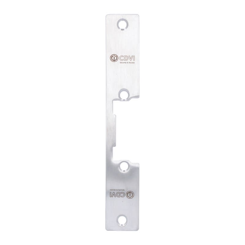 Cdvi - Têtière inox réversible pour gâche électrique ? Simple empennage, longueur 160mm