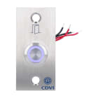Cdvi - Bouton poussoir NONF éclairé + plaque porte inox