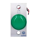 Cdvi - Bouton poussoir NONF Choc - Vert - Précâblé - plaque porte inox