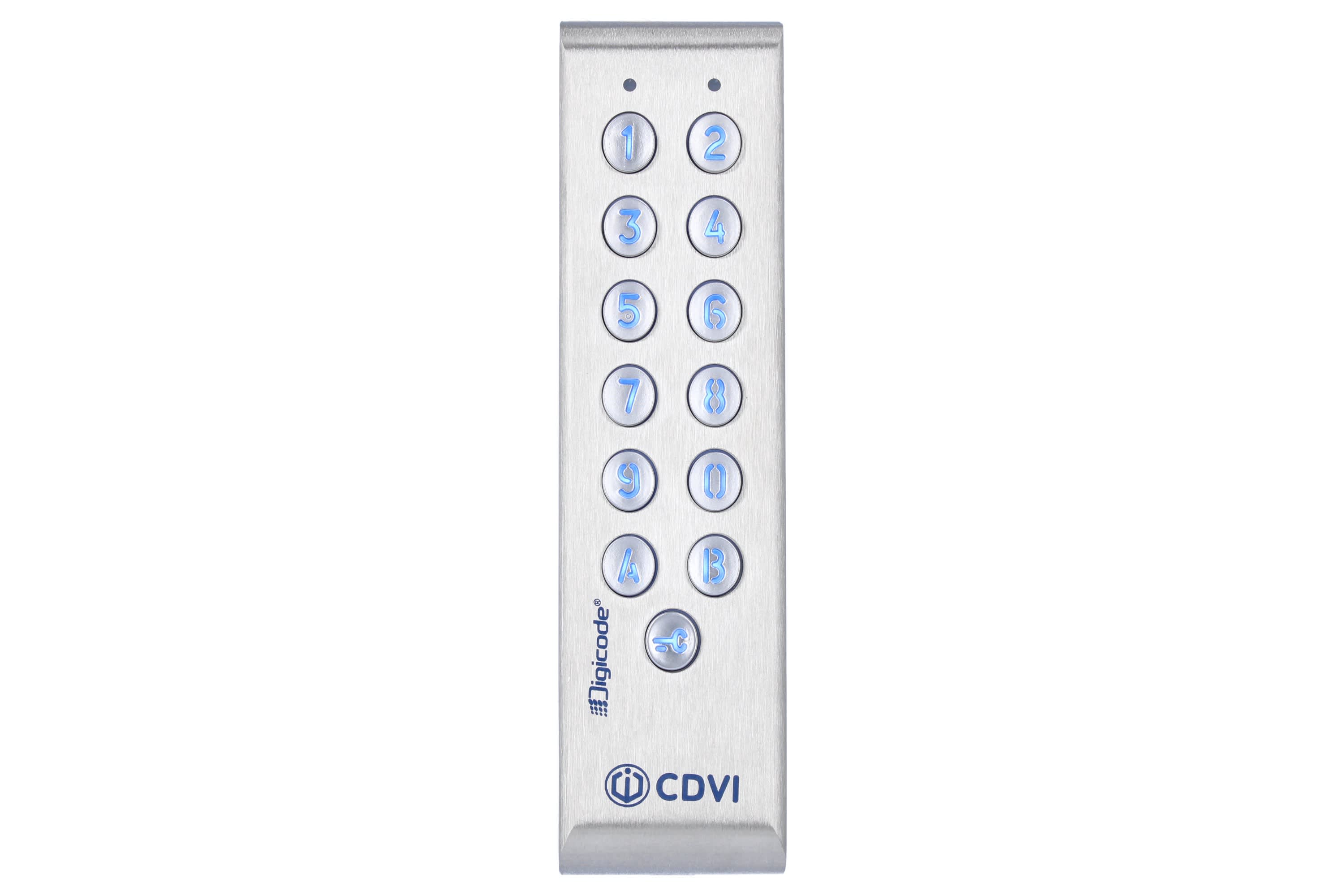 Cdvi - Clavier codé Digicode® fin inox -100 codes 2 relais 12 à 48 V DC
