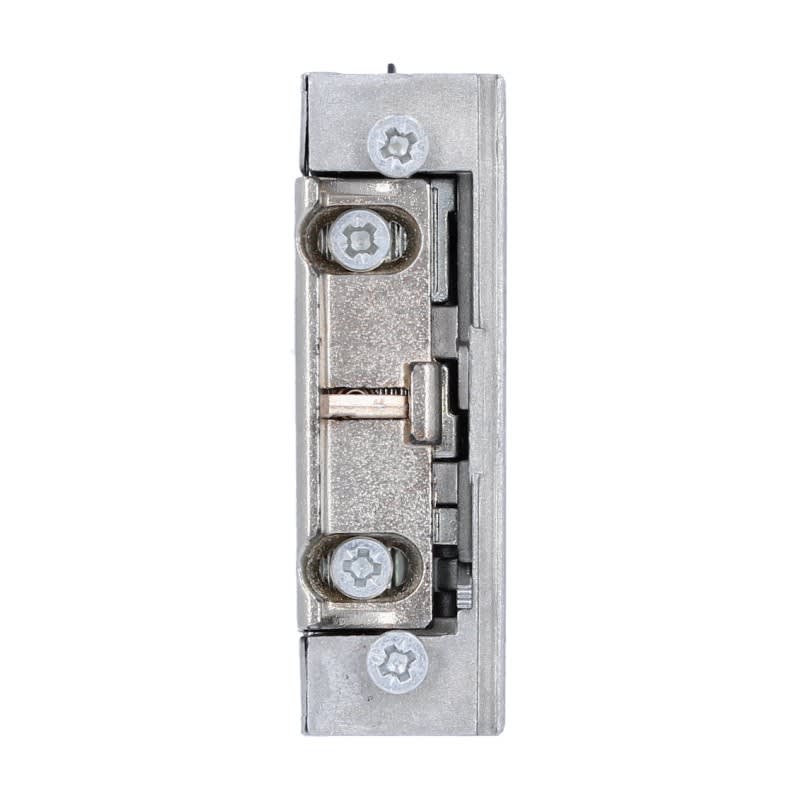 Cdvi - Gâche symétrique à émission 2 temps 10-24 AC/DC 67mm + têtière inox
