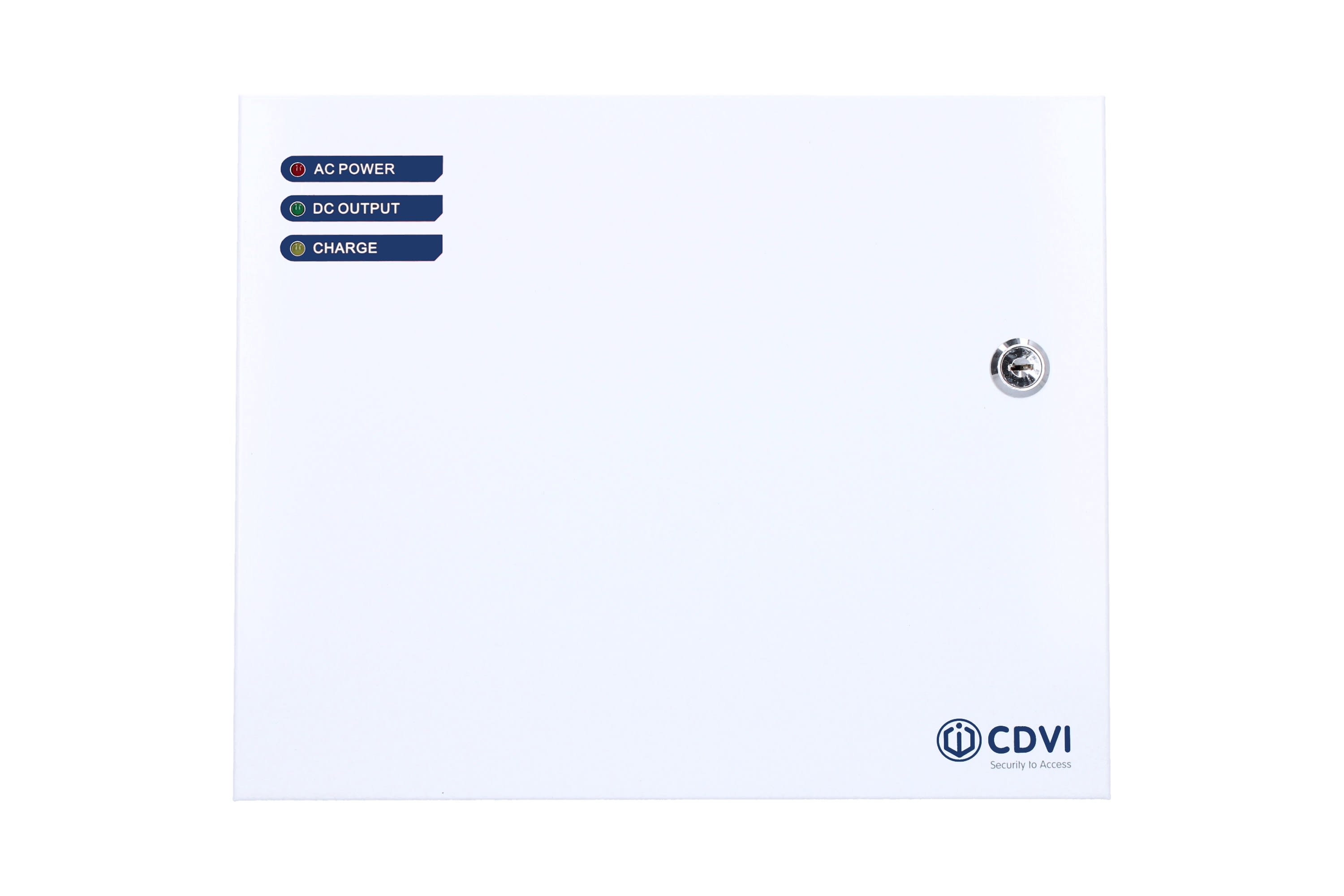 Cdvi - Alimentation secourable 24V 2.5A 3 LEDS en coffret métal sans batterie