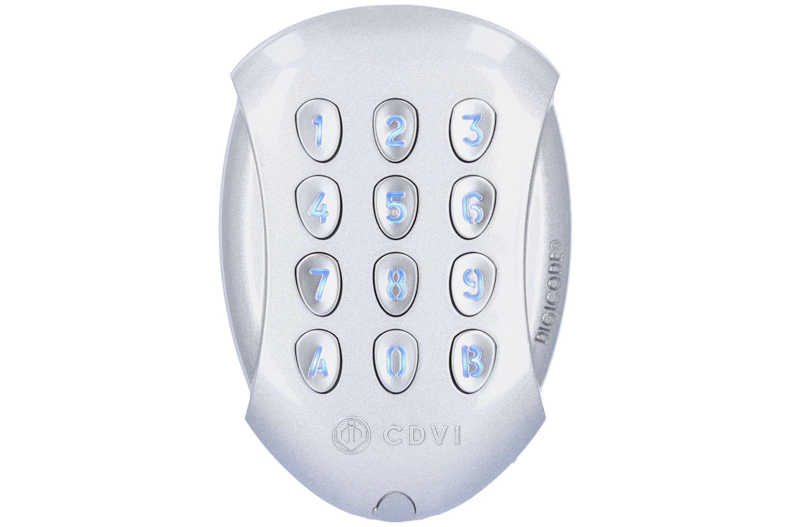 Cdvi - Clavier Digicode noir mat rétro-éclairé et électronique déportée avec Bluetooth
