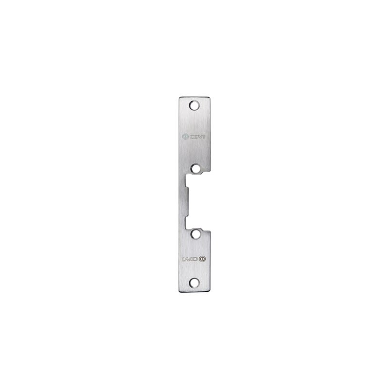 Cdvi - Têtière inox réversible pour gâche électrique ? Simple empennage, longueur 110mm