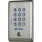 Cdvi - Clavier code Digicode inox 100 codes + BP - 2 relais 12-24 VDC